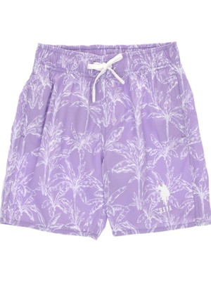 Myg Plus U.s. Polo Assn. Erkek Çocuk Lila Deniz Şortu 50309639-VR034