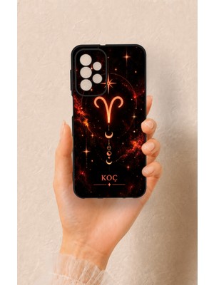 Vip Case Samsung A23 Uyumlu Koç Burcu Temalı Desenli Silikon Kılıf