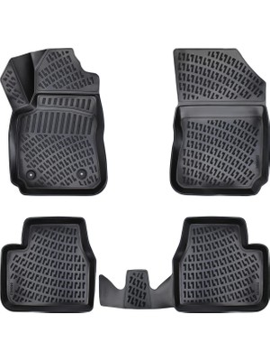 Myg Plus Rizline Citroen Cactus 2014 Sonrası Uyumlu 3D Havuzlu Paspas
