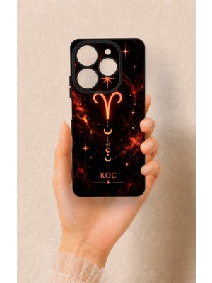 Vip Case Tecno Spark 10 Pro Uyumlu Koç Burcu Temalı Desenli Silikon Kılıf