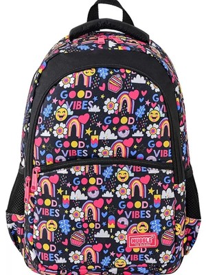 Myg Plus Muggle Okul Çantası Smile Siyah MU-9062