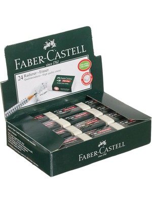 Myg Plus Faber-Castell 7085 Beyaz Orta Boy Silgi, 24'lü