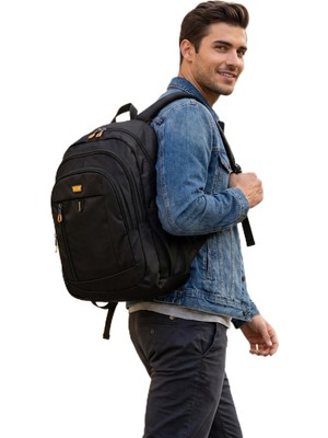 Myg Plus Byhakan 2135 Okul Çantası Sırt Çantası Suya Dayanıklı Siyah-Sarı