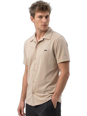 Myg Plus Slazenger Katelın Erkek Bej Gömlek
