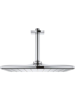 Myg Plus Grohe Rainshower Mono 310 Cube | Duş ve Duş Sistemleri - Duş Başlığı Seti Tavan Çıkışı 142 Mm, Ecojoy 9,5 L/dk | Krom | 26566000