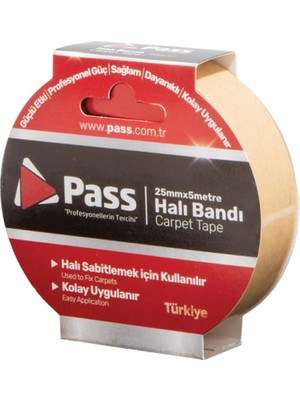 Myg Plus Proalet Çift Taraflı Güçlü Halı Bandı 25 mm x 5 M - Kaydırmaz Halı Sabitleme Bandı, Dayanıklı ve Kolay Uygulanır