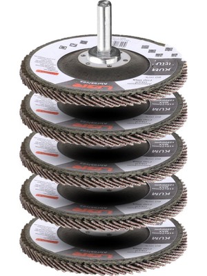 Ugr 6 Parça Metal Ahşap Flap Disk ZIMPARA115MM Set Matkap Aparatı