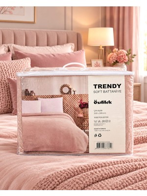 Özdilek Trendy Soft Çift Kişilik Battaniye (200X240)-PUDRA