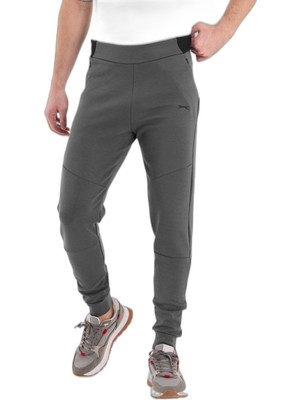 Odea Slazenger Vessel Erkek Fermuar Cepli Dar Paça Koyu Gri Eşofman Altı