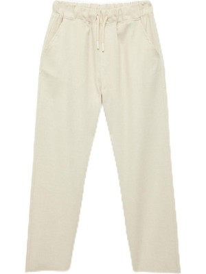 Odea Cepli Keten ve Pamuk Karışımlı Beli Bağcıklı Basic Pantolon