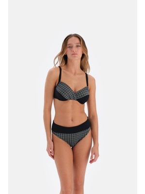 Odea Eros Tak Çık Kaplı Sabit Askılı 24SW85050EST Kadın Bikini Takımı, Siyah, 50