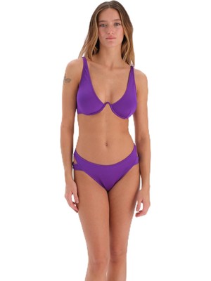 Odea Eros Tak Çık Kaplı Sabit Askılı 24SW85044EGB Kadın Bikini Takımı, Mor, 38