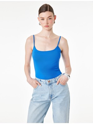Slim Fit Ip Askılı Atlet