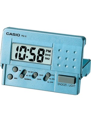 Odea Casio PQ-10D-2RDF Masa Saati, Mavi, Standart