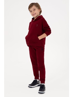 Odea U.s. Polo Assn. Erkek Çocuk Bordo Eşofman Altı 50314026-VR014