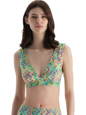 Odea Dagi Kadın Üçgen Geniş Bikini Üst Multicolor 36