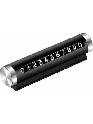Odea Safestore Araç Içi Telefon Numaratörü, Siyah Alüminyum Kasa, Çevirmeli Park Numaratörü, 10.5x2.8 Cm, 360 Derece Dönebilme Özellikli, Gösterge Paneli Montajlı
