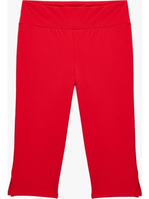 Odea Beli Lastikli Slim Fit Kapri Pantolon