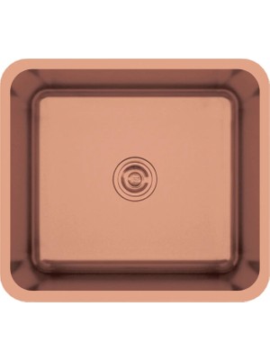 Odea Crauf Lavello 3050 Tek Gözlü Mutfak Evyesi 304 Paslanmaz Çelik Royal Bronze Bakır (49×44 Cm)
