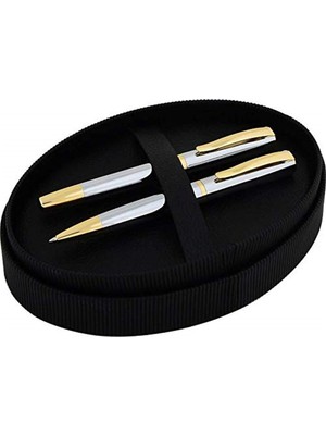 Odea Steelpen Capital Serisi 282 Gold Krom Dolma Kalem+ Tükenmez Kalem