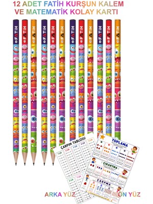 Odea Fatih Kurşun Kalem, 12'li Paket (Emoji)