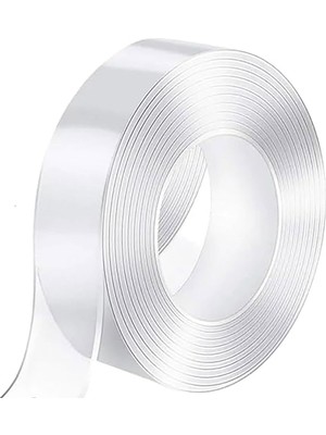 Odea Ince Nano Bant Çıkarılabilir Iz Bırakmaz Kaymaz Tekrar Kullanılabilir Çift Taraflı Yapışkan Bant, Ekstra Güçlü, Şeffaf, Ince Nano Bant,halı, Mutfak, Araba Ofis 3 Metre