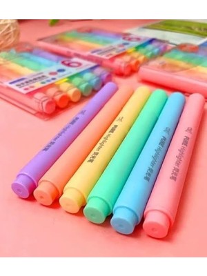 Odea Pastel Renk Fosforlu Işaretleme Kalemi 6'lı Set, Işaretleme Kalemi, Okul ve Öğrenciler Için