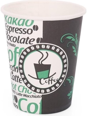 Odea Excodi Cup 7 Oz Karton Bardak - 180 ml - Kaliteli Otomat Bardağı, Sızdırmaz (Yeşil, Adet, 300, 3)