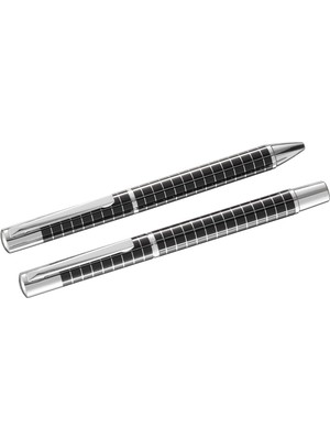 Odea Steelpen Active Serisi 1008DT Lake Siyah Dolma Kalem+Tükenmez Kalem