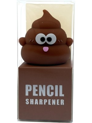 Odea Pencil Sharpener 3D Silikon Renkli Kalemtıraş Poo Poo