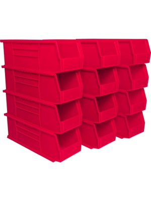 Odea Akro-Mils 30234 15 Inç x 12,7 cm 12,7 cm Earthsaver% 100 Geri Dönüştürülmüş Plastik Istiflenebilir Asmak Için Akro Bin, Hunter Green, Fall 12, 30234RED