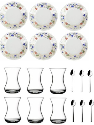 Odea Pasabahce 18 Parça Lalenaz Acem Çay Bardağı Çay Takımı Seti 5561616186277AYBABASTORE