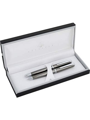 Odea Steelpen Saturn Serisi 2358 Titanium Dolma Kalem+Tükenmez Kalem