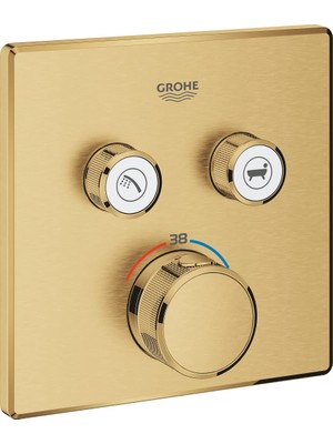 Odea Grohe Smartcontrol Çift Valfli Akış Kontrolüü, Ankastre Termostatik Duş Bataryası - 29124GN0