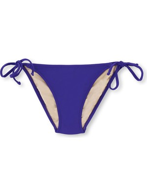Rafta Dagi Kadın Spagetti Tek Bikini Altı Mor 38
