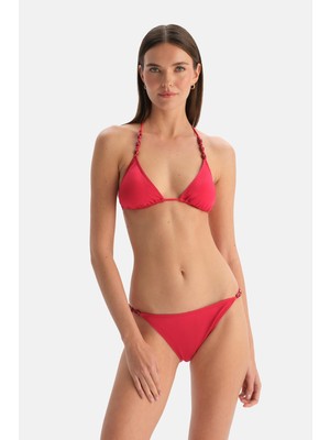 Rafta Dagi Kırmızı Düşük Bel Bikini Alt