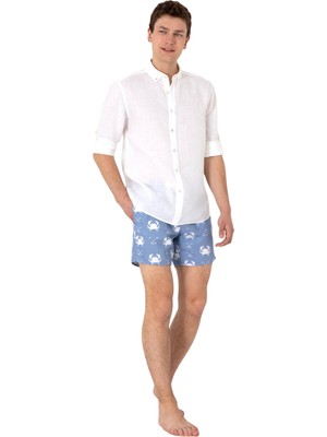 Rafta U.s. Polo Assn. Erkek Mavi Deniz Şortu 50299766-VR036