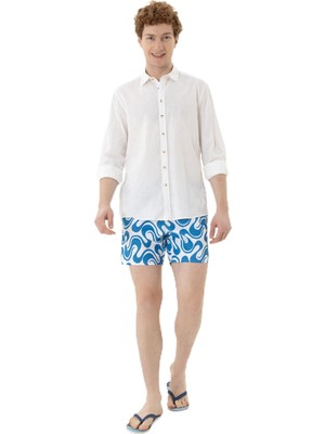 Rafta U.s. Polo Assn. Erkek Saks Deniz Şortu 50282939-VR045, Mavi
