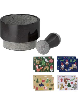 Rafta Ikea 1 Adelsten Moerser ve Pas Tutmaz, Mermer Siyah, Siyah, Standart