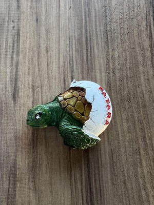 Rafta Para Temalı Dekoratif Cam Buzdolabı Magneti, El Yapımı, Yeşil ve Mavi Renkli, Vintage Tarzı