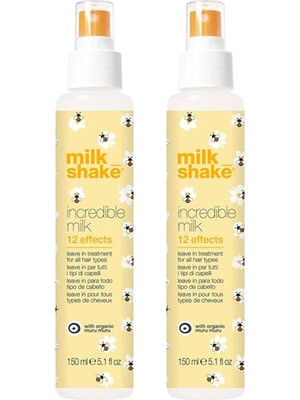 Rafta Milk_shake Incredible Milk 12 Etkili Durulanmayan Bakım Kremi 150 ml 2 Adet