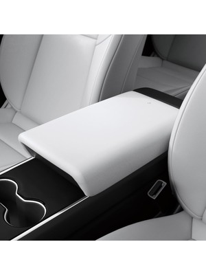 Rafta Spigen Tesla Model Y Legacy 2024-2023 Kolçak Kol Dayama Koruma Kılıfı TO240 White - ACP07645