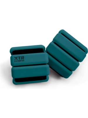 Rafta Xtr Fitness Pro Series El ve Ayak Bilek Ağırlığı 500 gr x 2 Adet (Ayarlanabilir) Petrol Yeşili