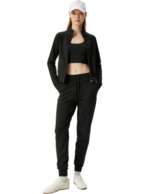 Rafta Jogger Beli Bağcıklı Cep Detaylı Eşofman Altı Interlok