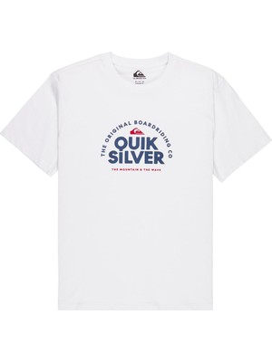 Rafta Quiksilver Fundamental Rid Erkek Beyaz Tişört