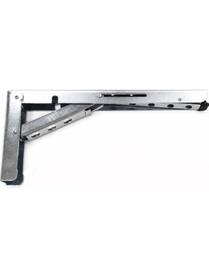 Rafta Katlanır Masa Konsol Ayağı Çinko 40 cm 1 Adet Metal Raf Tezgah Masa Destek Aparatı Dayanıklı