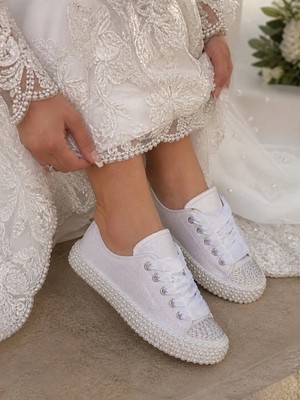 Scarpe Magiche Gelin Ayakkabısı Inci Tabanlı