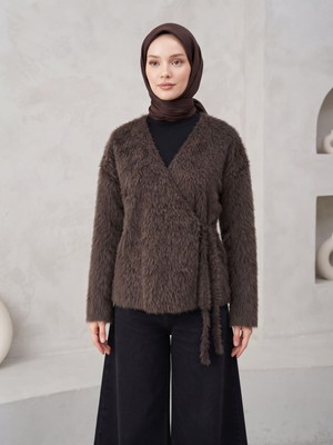 Foremia Yan Bağlamalı Pawek Ceket-Kahve -