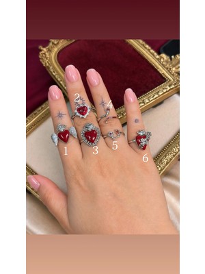 Evin Pinterest Yüzük Red  | Ayarlanabilir