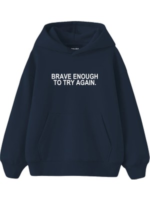 The Lucid Lab Brave Enough Çocuk Hoodie